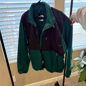 The North Face Teal and Black Fleece Jacket